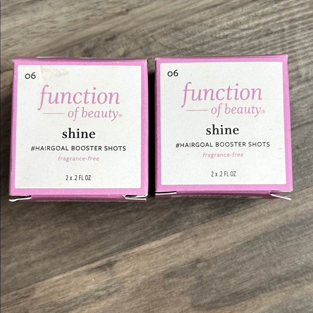 NWT 4pcs Function of Beauty Shine Hair Booster Shots
